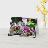 Gepunktete Orchideen Karte (Gelbe Blume)