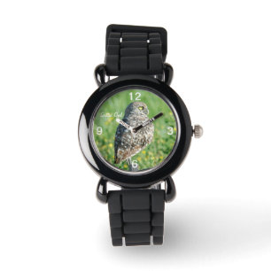 Gepunktete Owl Watch Armbanduhr