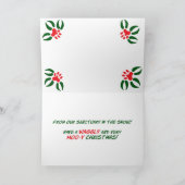 Gepunktete Pals Feiertagskarte (Innenseite)