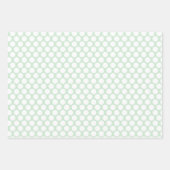 Gepunktete Papierfolien aus Pastel grün Geschenkpapier Set (Vorderseite 2)