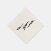 Gepunktete Papierservietten (Ecke)