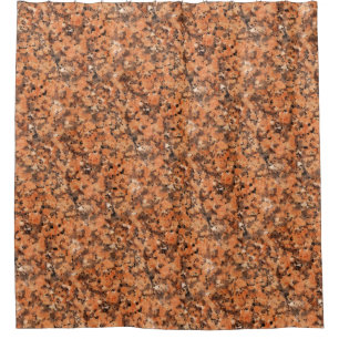 Gepunktete Rock Textur Lebhaftes Muster Orange Bla Duschvorhang