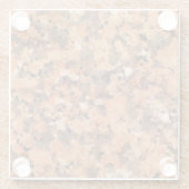 Gepunktete Rock Textur Lebhaftes Muster Orange Bla Glasuntersetzer (Rückseite)