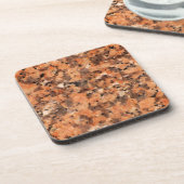 Gepunktete Rock Textur Lebhaftes Muster Orange Bla Untersetzer (Linke Seite)