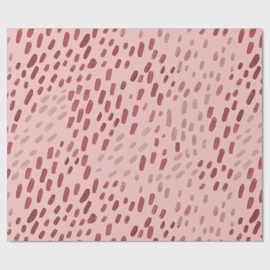 Gepunktete Röte Rosa Geschenkpapier (Flach)