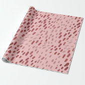 Gepunktete Röte Rosa Geschenkpapier (Ungerollt)