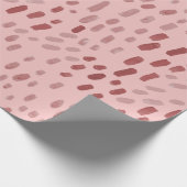 Gepunktete Röte Rosa Geschenkpapier (Ecke)