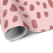 Gepunktete Röte Rosa Geschenkpapier (Rolleneckpunkt)