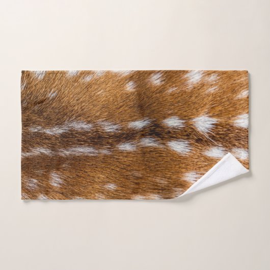 Gepunktete Rotwildpelzbeschaffenheit Badhandtuch Set (Handtuch)