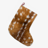 Gepunktete Rotwildpelzbeschaffenheit Großer Weihnachtsstrumpf (Vorderansicht (hängend))