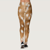 Gepunktete Rotwildpelzbeschaffenheit Leggings (Rückseite)