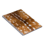 Gepunktete Rotwildpelzbeschaffenheit Notizblock (Rechte Seite)