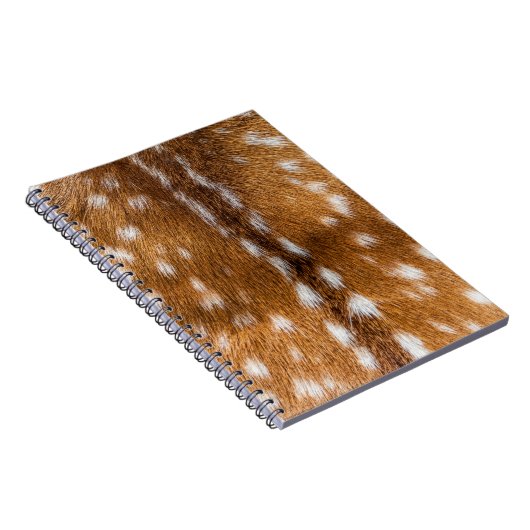 Gepunktete Rotwildpelzbeschaffenheit Notizblock (Rechte Seite)