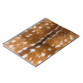 Gepunktete Rotwildpelzbeschaffenheit Notizblock (Linke Seite)