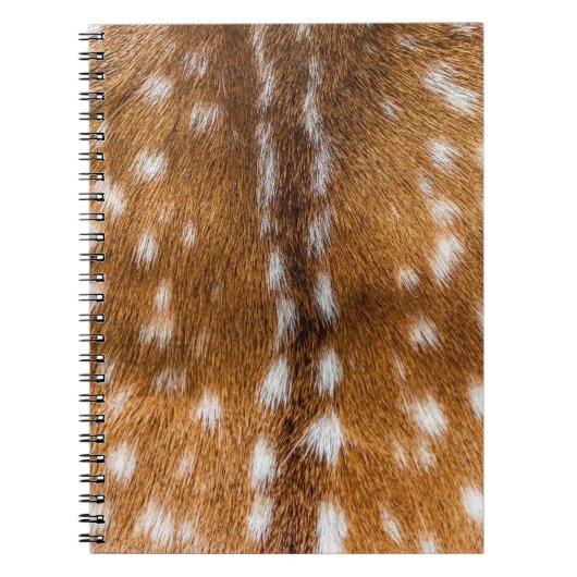 Gepunktete Rotwildpelzbeschaffenheit Notizblock (Vorderseite)