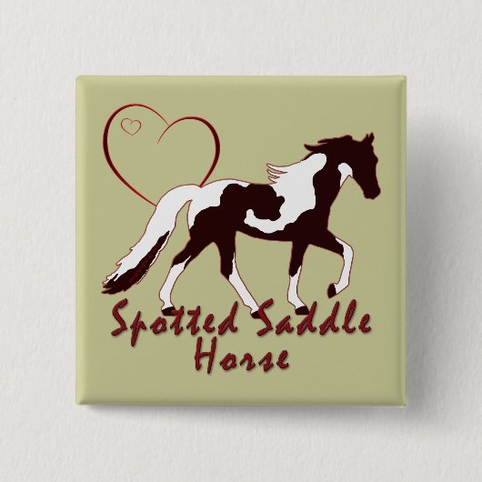 Gepunktete Sattelhörer Button (Vorderseite)