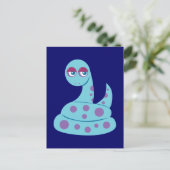 Gepunktete Schlange Postkarte (Stehend Vorderseite)