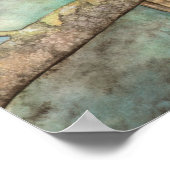 Gepunktete Schön im Norden Poster (Ecke)