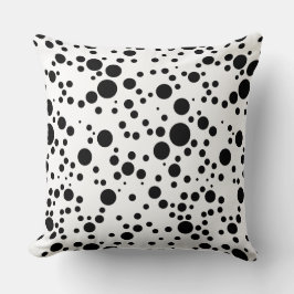 gepunktete schwarze Dekoration Kissen