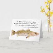 Gepunktete Seatrout Card mit Anführungszeichen Karte (Gelbe Blume)