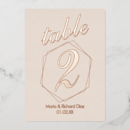 gepunktete Tischnummer an der Grenze