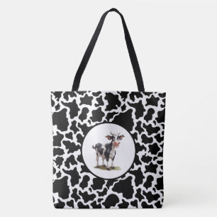 Gepunktete Tüpfeldrucke Schwarz/Weiß Tasche