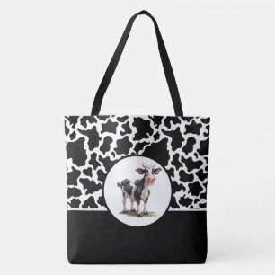 Gepunktete Tüte-Schwarz-Weiß-Kuh Tasche