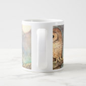 Gepunktete Vogelwelt Jumbo-Tasse (Rückseite)