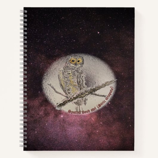 gepunktete Waldkeule Notizblock (Vorderseite)