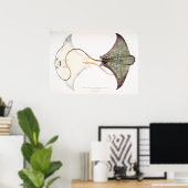 Gepunkteter Adler Stingray: Eine großartige Kreatu Poster (Heimbüro)