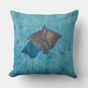 Gepunkteter Adler Stingray - Ozean Kissen