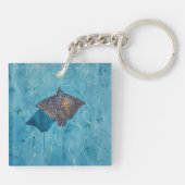 Gepunkteter Adler Stingray - Ozean Schlüsselanhänger (Rückseite)