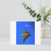 Gepunkteter Adlerhai Postkarte (Stehend Vorderseite)