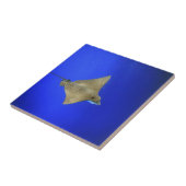 Gepunkteter Adlerrochen unter Wasser Galapagos Fliese (Seite)