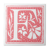 Gepunkteter Buchstabe F Mit Monogramm Tiles Fliese (Vorderseite)