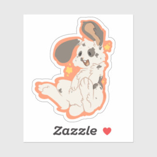 Gepunkteter Bunny Sticker