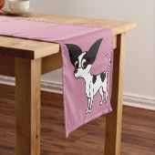 Gepunkteter Chihuahua mit dem kurzen Haar Kurzer Tischläufer (Beispiel)