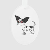 Gepunkteter Chihuahua Ornament (Vorderseite)