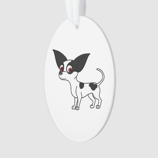 Gepunkteter Chihuahua Ornament (Vorderseite)