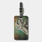 Gepunkteter Eulen-Gepäck-Bügel Gepäckanhänger (Vorderseite vertikal)