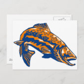 gepunkteter Fisch Postkarte (Vorne/Hinten)