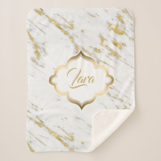 Gepunkteter Glitzer Sherpadecke (Vorderseite)