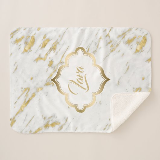 Gepunkteter Glitzer Sherpadecke (Vorderseite (Horizontal))