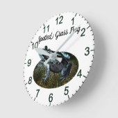Gepunkteter Grasfrosch, Wall-Uhr Runde Wanduhr (Winkel)