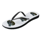 Gepunkteter Grasfrosch, Zitronen Badesandalen (Schrägansicht)