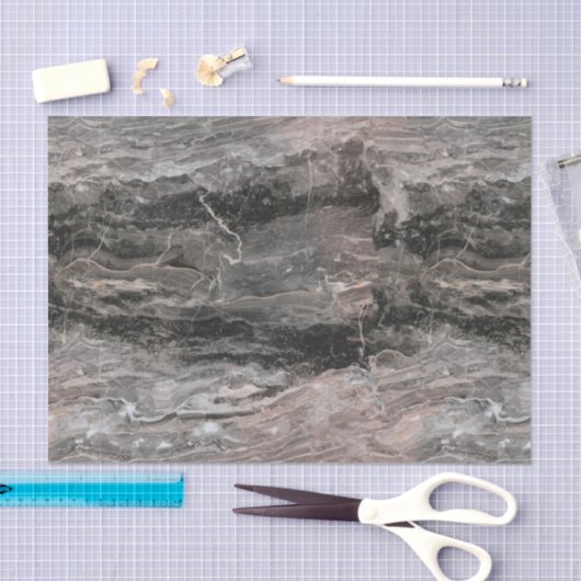 Gepunkteter grauer und schwarzer Marmor Seidenpapier (Handwerk)