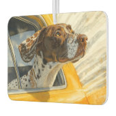 Gepunkteter Hund auf Autofahrten Kunstdrucken Autolufterfrischer (Links)