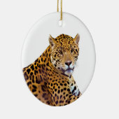 Gepunkteter Jaguar Big Cat-Liebhaber #Gift Keramikornament (Rechts)