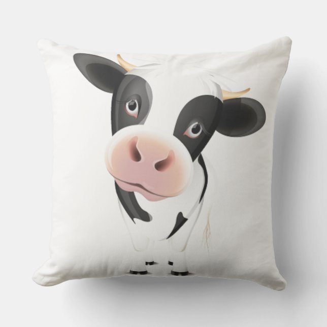 Gepunkteter Kuhkissen Kissen (Vorderseite)