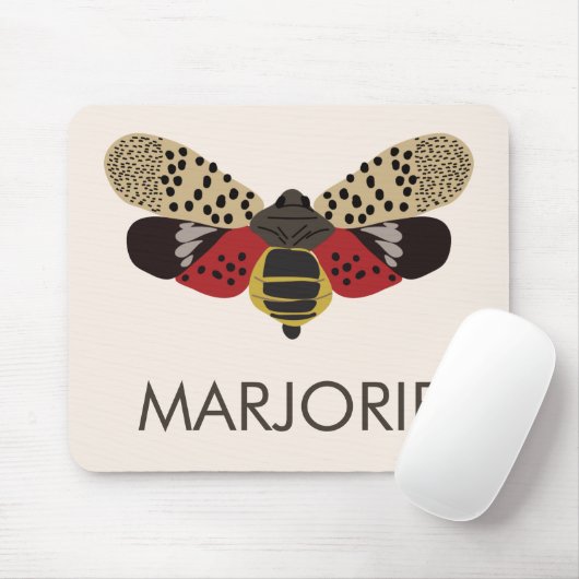 Gepunkteter Lanternfly-Bug Personalisiert Mousepad (Mit Mouse)